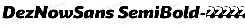 DezNowSans SemiBold字体转换